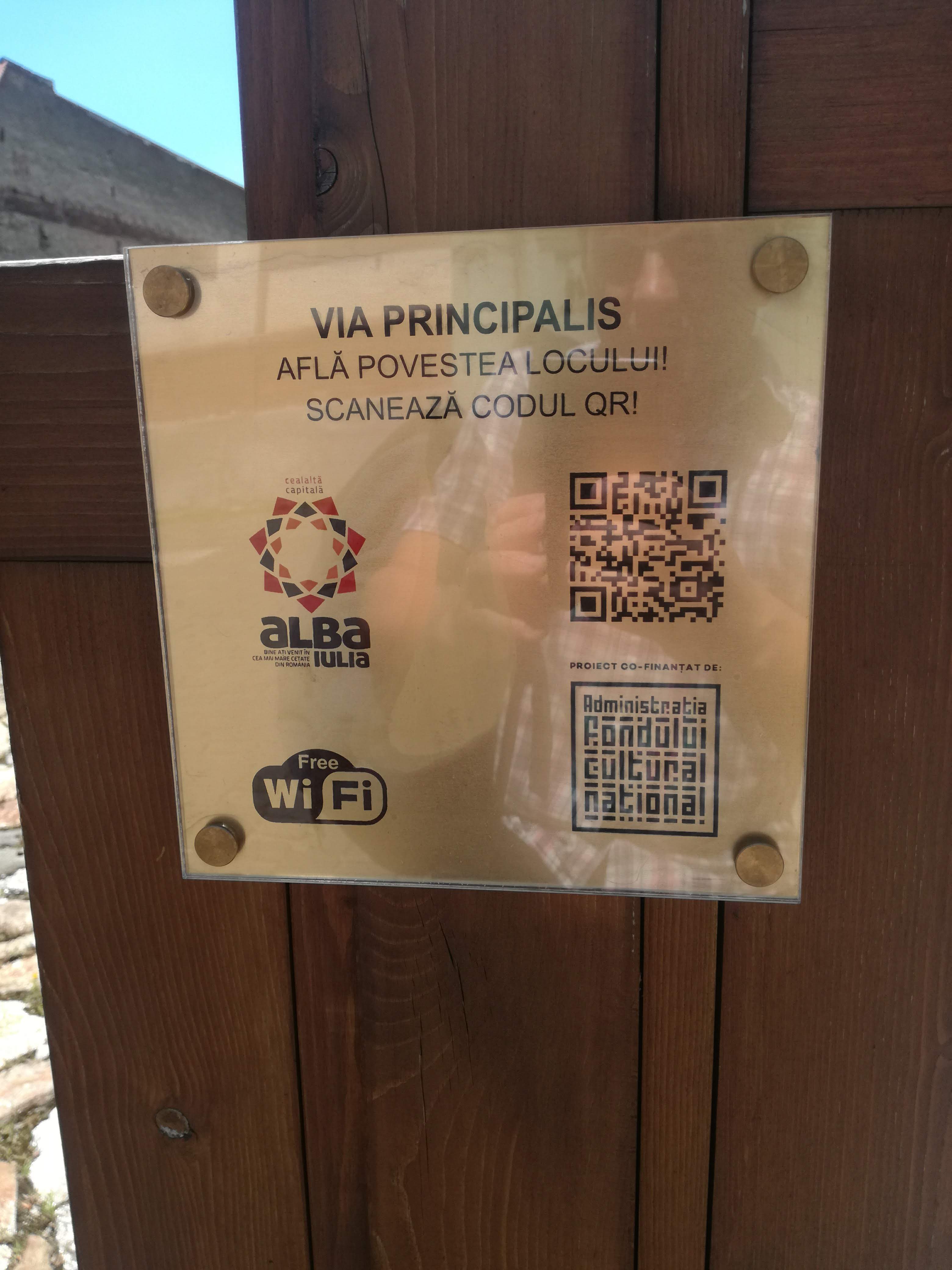 Signs prompt users to access the app